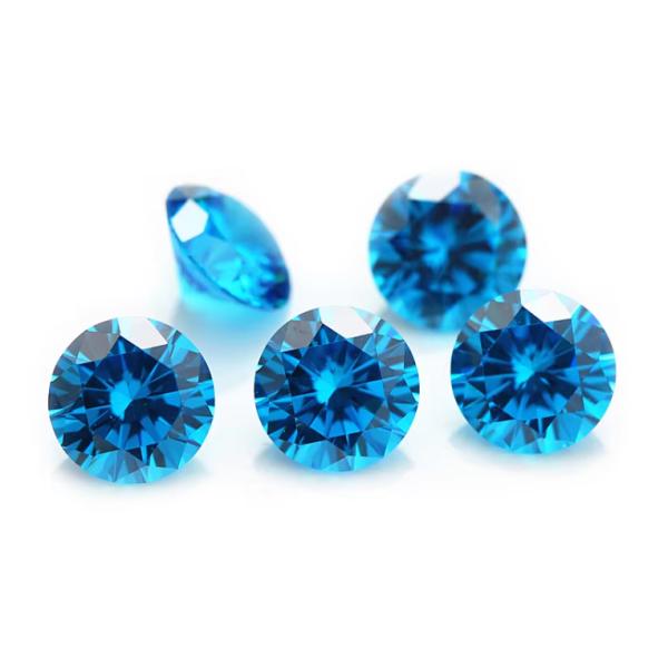 Оптовая торговля 3A цвет Cz камни Малый размер Круглый рез 0,8 мм до 3 мм Свободный драгоценный камень Синтетический кубический циркония для продажи