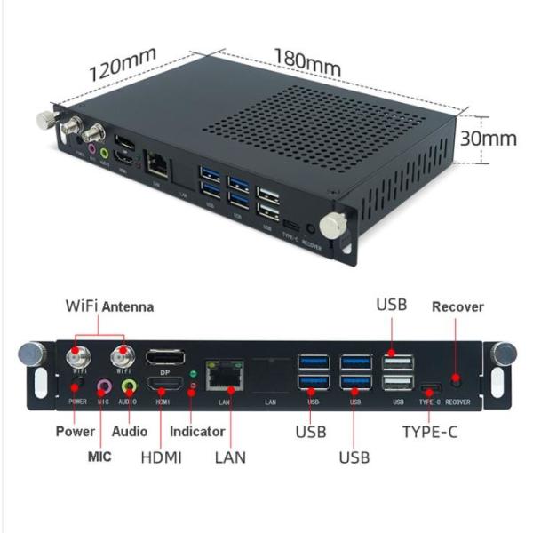 Qtenboard OPS Module with Intel Core i5/i7 Windows System and Infrared Touch for Smart Board Accessories
