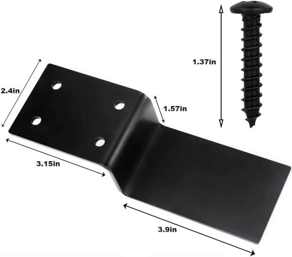 Brackets de barricada de porta de prata de trabalho pesado