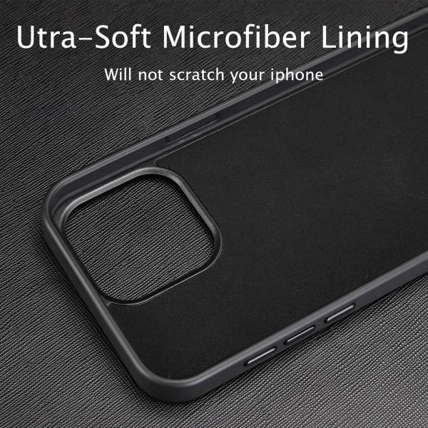 PU Genuine Leather Phone Case Black Brown Blue Shockproof Mobile Cover For IPhone 16 15 Pro Max