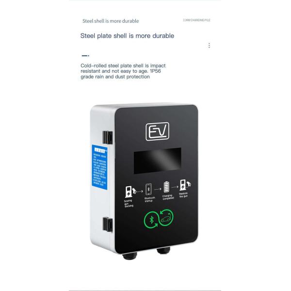 зарядная станция уровня 2 EV заряжателя AC Wallbox электрического автомобиля 16A 32A