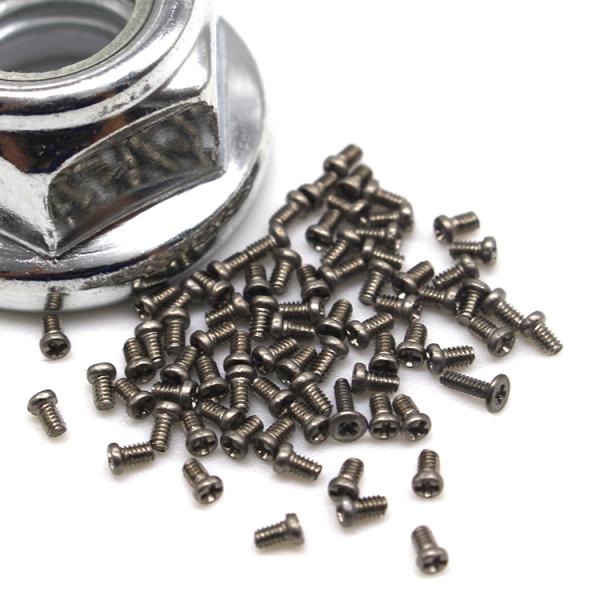 Stainless Steel Pan Head Phillips Micro Screws M0.6 to M2