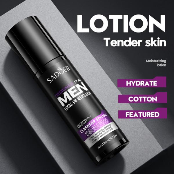 o enrugamento antienvelhecimento dos produtos dos cuidados pessoais dos homens 4.23oz rejuvenesce a loção de hidratação da cara