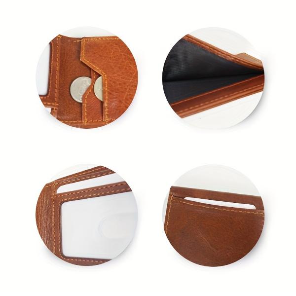 Newest Fashinable 100% Genuine Leather Men Wallet with Zip Coin Pocket and Customize Logo