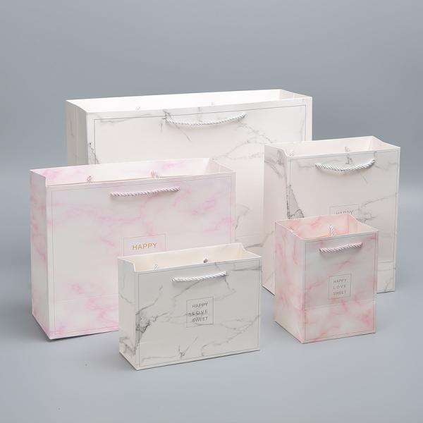 Custom Reasonable Boutique Retail Paper Gift Shopping Rope Handle Bag Custom Order
