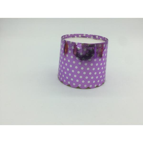 White Dot Laser Cut Cupcake Wrappers Aluminumfoil Muffin Cups Food Grade Paper