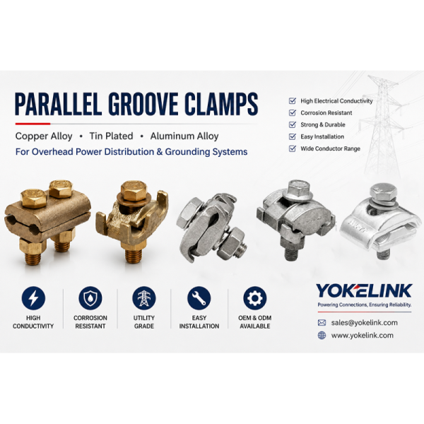 Universal Copper & Aluminum Parallel Groove Clamp | Electrical Cable Connector Clamps