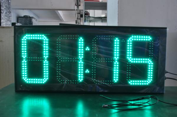 Exterior 12 polegadas LED tempo e exibição de temperatura RF controle remoto
