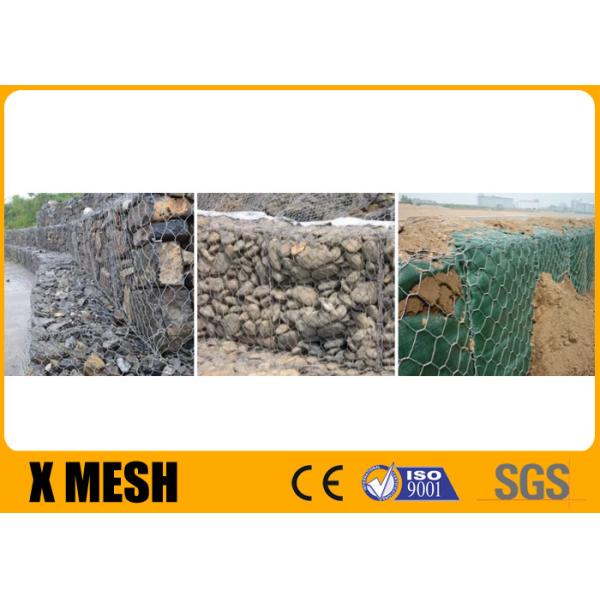 8x10cm Opening Gabion Wire Mesh Hot Dipped Galvanized Gabion Mesh Retaining Wall