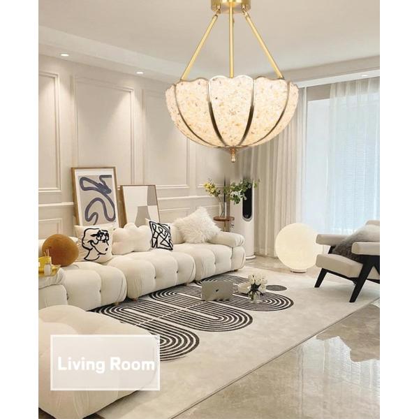 All Copper Crystal Chandelier Living Room Bedroom Study Hotel Room Homestand  Watermelon Light