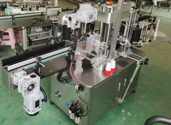 YM620 Automatic Front Back Labeler Square Conical Bottles Two Heads Labeling Machine