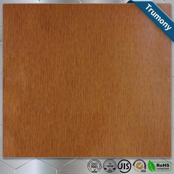 Decoration Wood Grain Aluminum Composite Panel Thickness 3mm ~ 6mm Paint Coat Surface