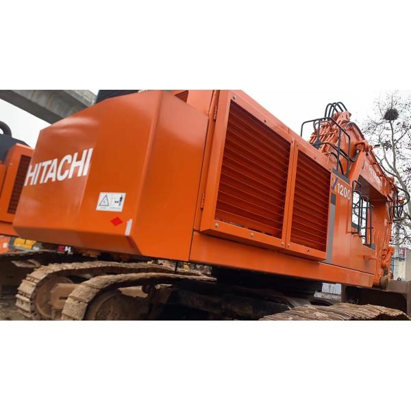 Construction Works 858kW Used EX1200 1200-6/7 Hydraulic Shovel with 360° Drone Footage