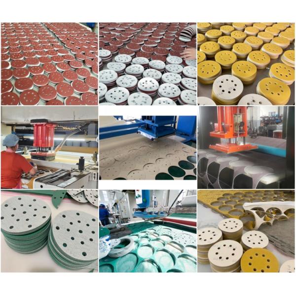 300mm 350mm RED Hook Loop Sandpaper for Epoxy Floor Grinding Cement Wall Sanding Disc