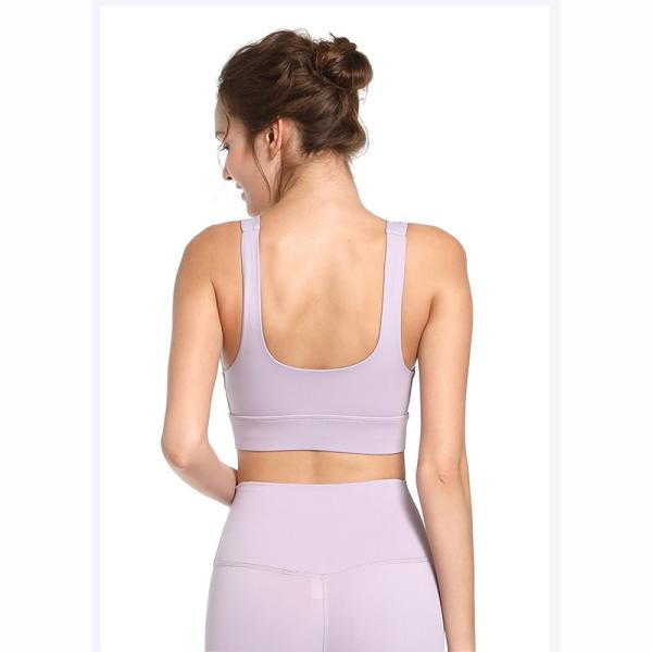 Full Cup Plus Size Moisture Wicking Sports Bra Soft U Neck For Fat Women