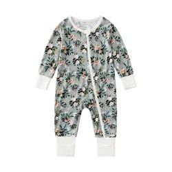 In Stock 2023 Bamboo Viscose Baby Sleep Rompers Organic Bamboo Baby Romper Newborn Reverse Zipper Jumpsuit Toddler Zip B