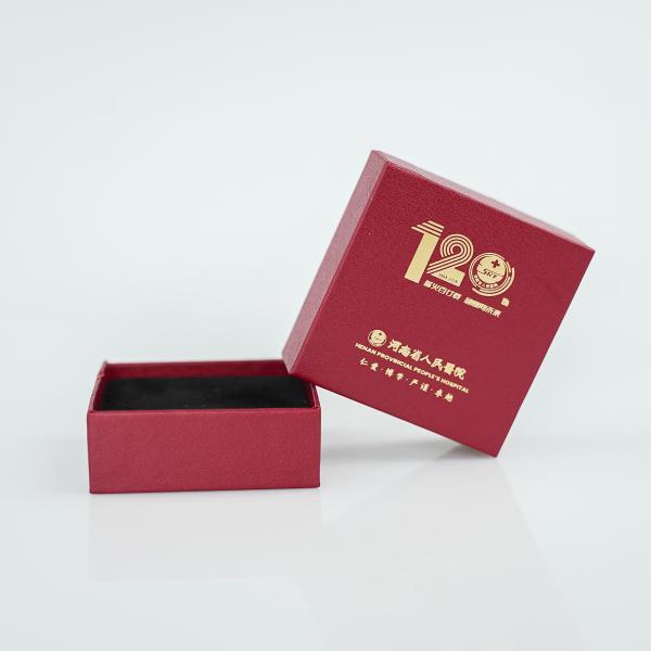 custom Special paper box velvet inner tray Rigid Cardboard Mini jewelry package Gift Box with logo