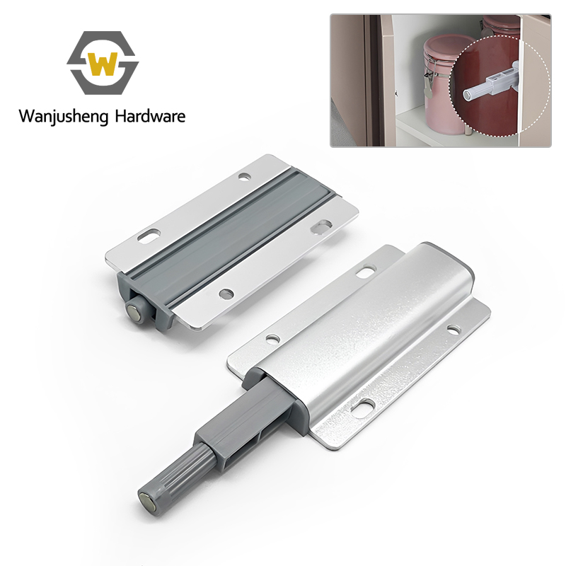 Handle-Free Push-to-Open Hidden Rebound Latch Heavy-Duty Push Open Catch for Wardrobe Doors & Concealed Drawers