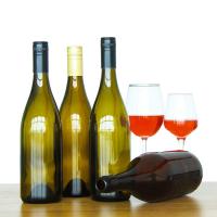 Garrafa de vidro de vinho de Bordeaux de 750 ml vazia com tampa de cortiça de madeira