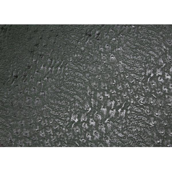 Normal Peeling Strength Soft PU Leather , Green Fake Leather Fabric For Sofa