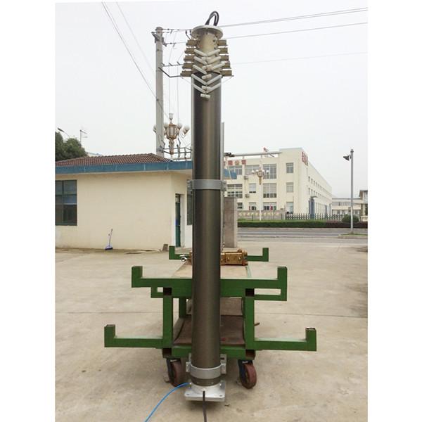 12m lighting mast-heavy duty lockable pneumatic telescopic lighting masts, emergency light
