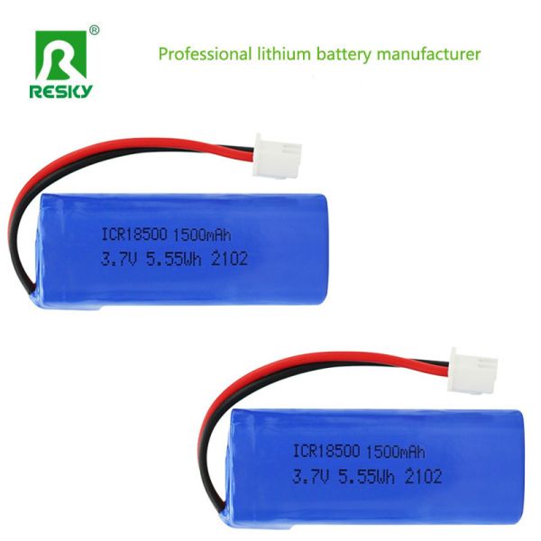 Rechargeable Lithium Batteries ICR18500 3.7v 1500mAh 5.55wh Li-Ion Power Battery Cell With PCM