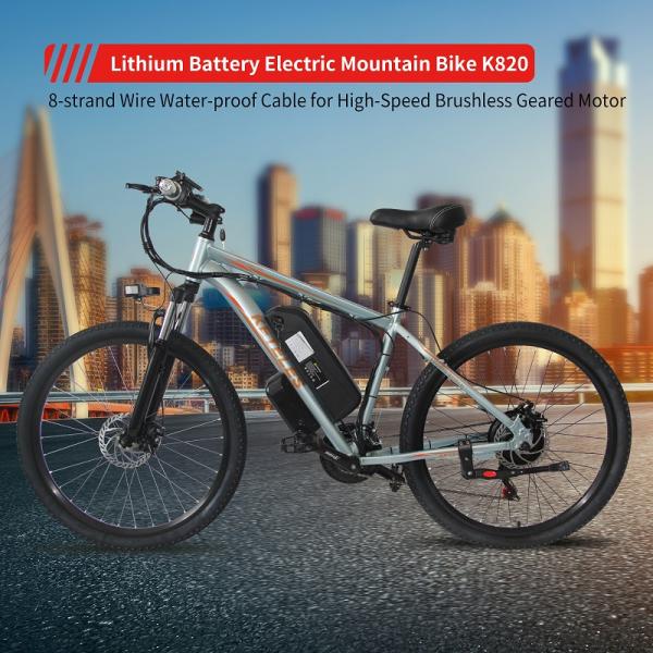 LED Headlight 26 Inch Electric Mountain Bike Battery Assist KETELES Multipattern