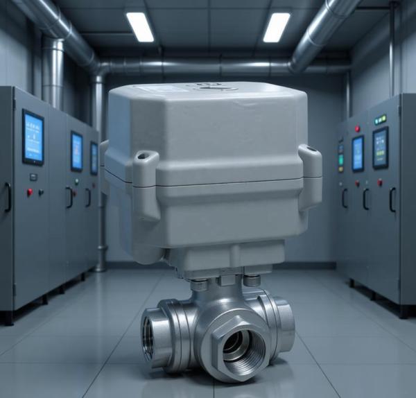 Etrany 1/2in NPT SS304 3Way L Port 2 Wires Normally Closed DC12v with Manual Override water Control Regulation