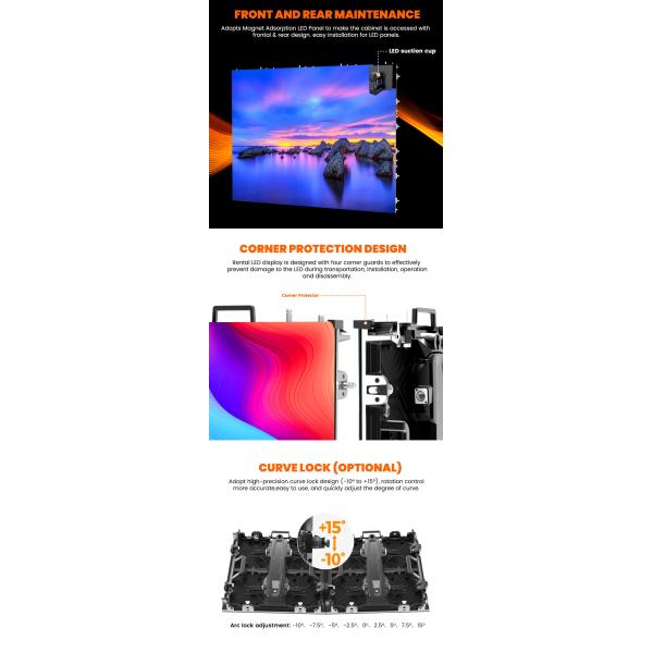 7680Hz P2.976 Wall Video Display for Stage Church Concert Events Pantalla Indoor Outdoor Rental LED Screen for Rent