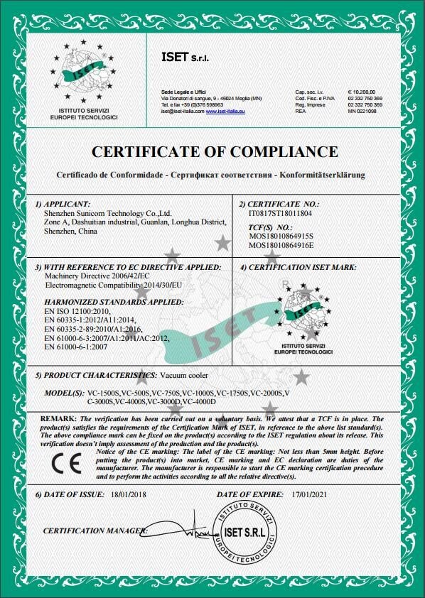 Shenzhen Sunicorn Technology Co.,Ltd Сертификации