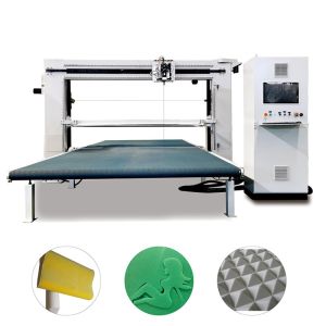 Máquina de corte de contorno de espuma oscilante de lâmina dupla DTC-SD2012 para esponja de espuma PU