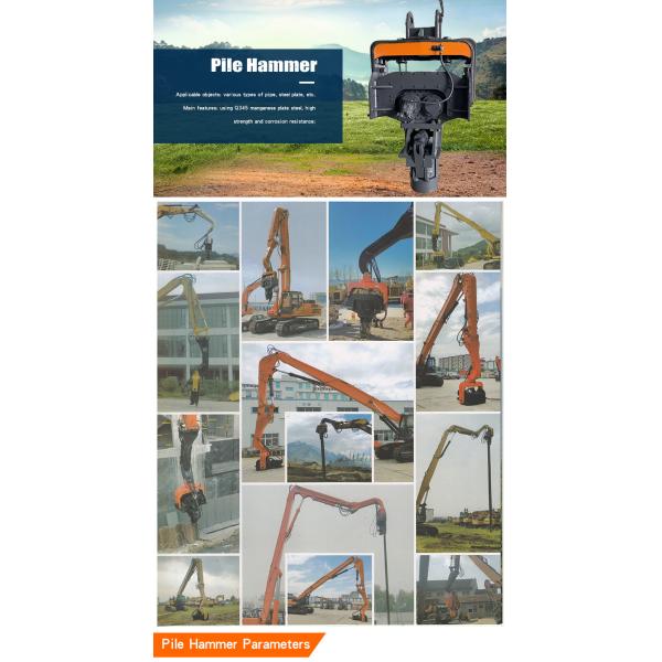 Прочный гидравлический экскаватор Vibro Hammer для Caterpillar 349