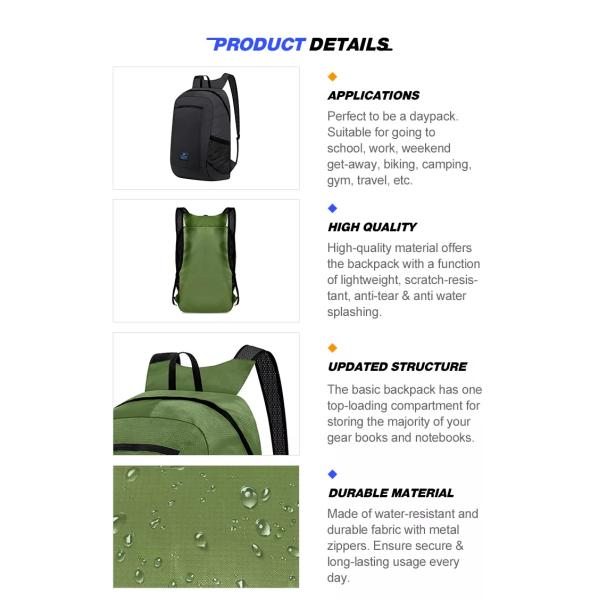 Перемещение полиэстера водоустойчивое складное кладет универсальный легковес в мешки