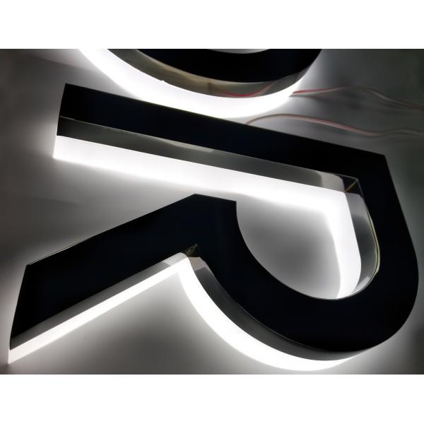 Acrylic Backlit Channel Letter Signs 8000K 33mm For Construction