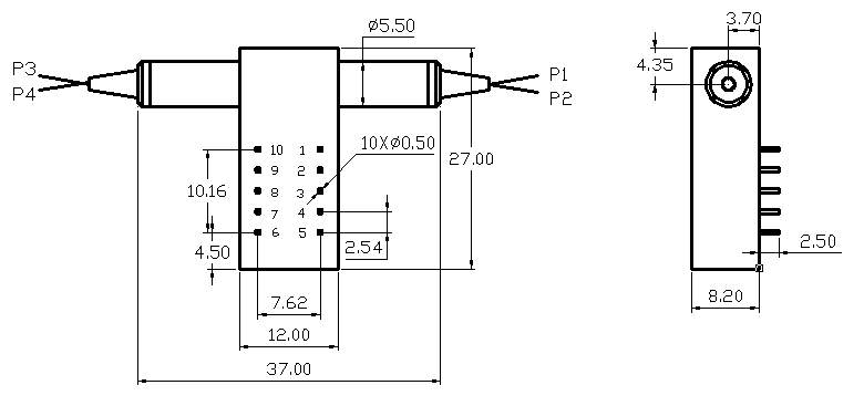 Переключатель механического волокна обхода RoHS 2x2B оптически