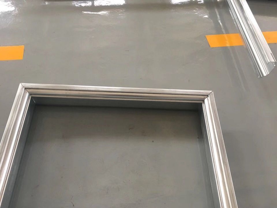 Galvanized Steel Iron Door Frame Making Machine PLC Control 18 Stations