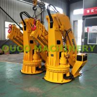 Boom télescopique en acier de haute résistance de 1t 10m Marine Davit Crane Knuckle And