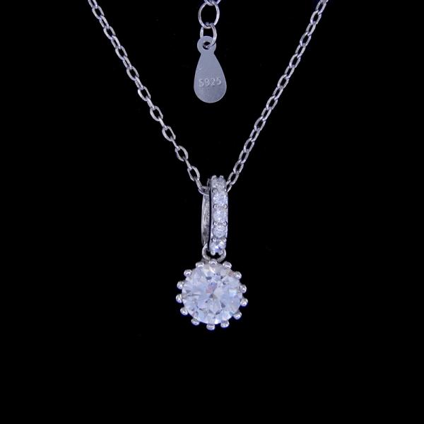 Ювелирные изделия ожерелья 925 Зирконя милого серебра формы радуги кубические для младенца