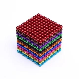 Neodímio 80-220°C dos ímãs 5MM 512 PCS de Buckyballs do anel do bloco de cilindro