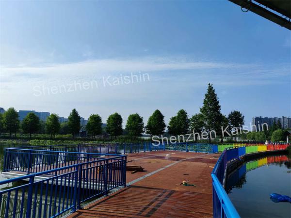 Marina Boat Aluminum Floating Docks Pile Guide Pontoon Pier Customized Height