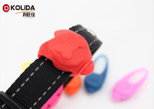 Silicon Pet Dog LED Flashing ID Tag Collar Safety Night Light Pendant for Dogs in Night