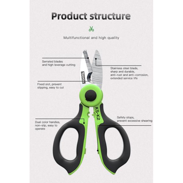El prensar rápido de acero inoxidable de la cuchilla del cortador de Kevlar de la fibra óptica KS-K2 Scissor la cuchilla