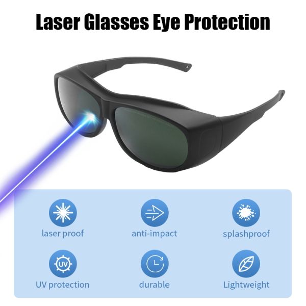 Laser glasses laser protection glasses Laser protective glasses certified laser protection lenses laserprotective sheet 190-460nm 460-630nm OD1+ OD6 630-2000nm for laser laser protective glasses