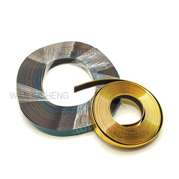 Plastic Gold Car Trim Strip Sofa PVC Edge Banding Tape Furniture Upholstery Decorative Strips Edge for Bed Without Tape