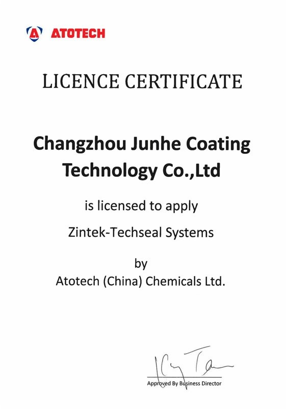 Changzhou Junhe Technology Stock Co.,Ltd Сертификации