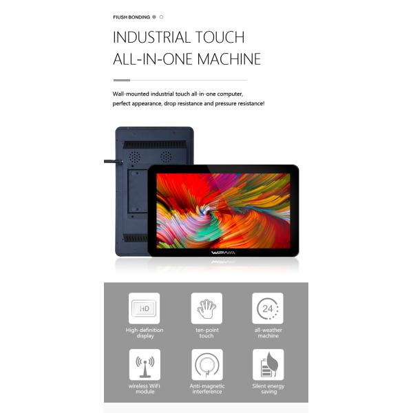 17 19 21,5 дюймовый IP65 пылестойкий сенсорный экран ПК для автобусов, метро и парковки