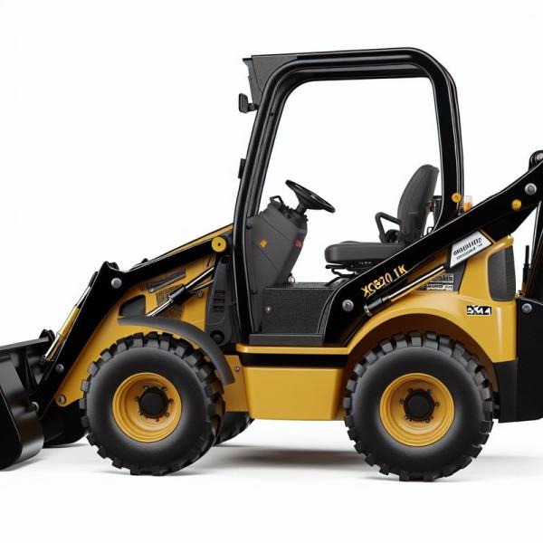 4WD SAM388H バックホーローダー 2.5トン、4 in 1 バケット付き (ペルー向け)