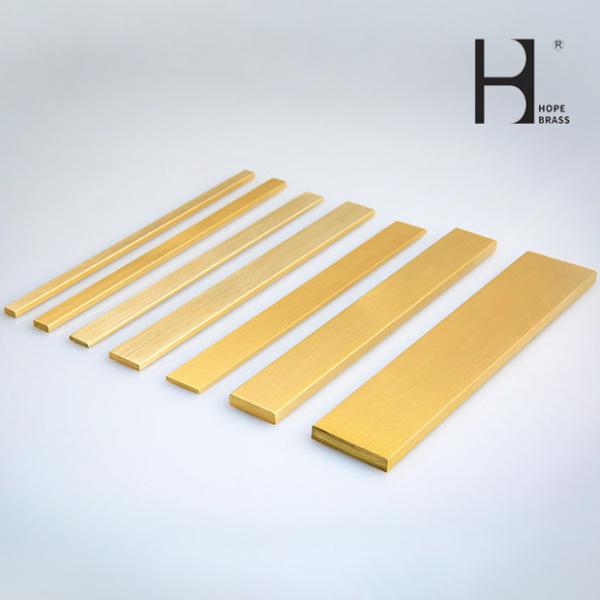 Golden 6m Length C3800 Brass Rods Corrosion Resistant For Decoration