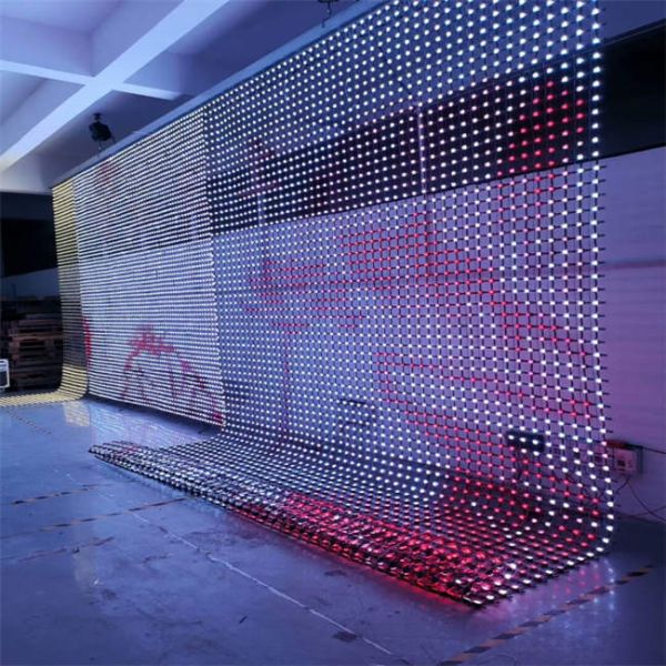 P31.25 8000 Nits DMX512 SPI Dual Control Energy Efficient Low Power Outdoor LED Mesh Screen Display