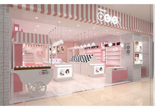 Elegant Pink Eyeglass Display Case For Contact Lenses Eyeglasses Specialty Stores